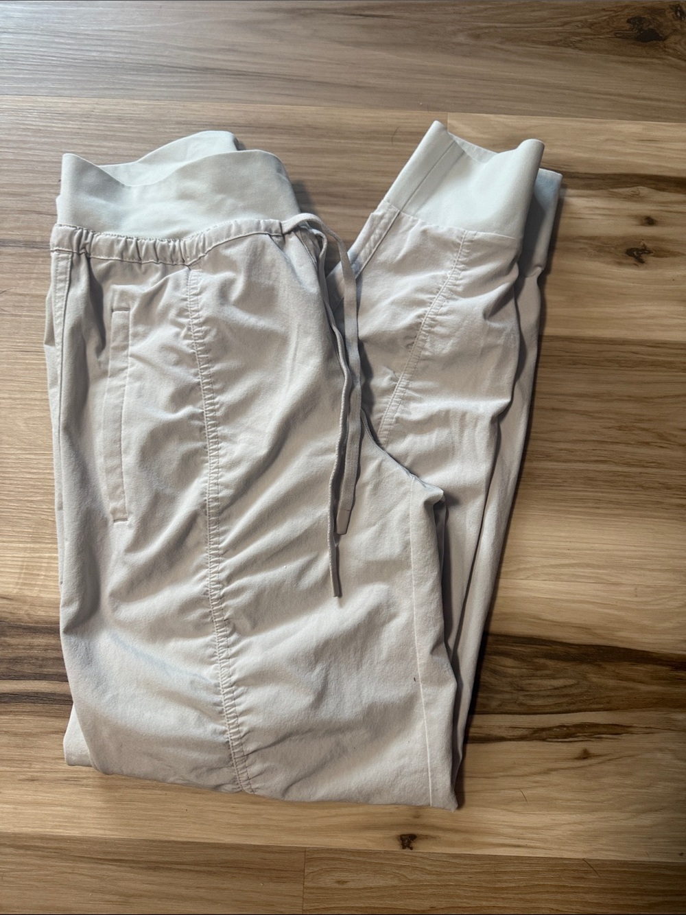 Athleta Women's Light Beige Drawstring Joggers